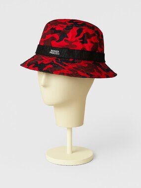 Broken Promises Red & Black Camo Bucket Hat OS